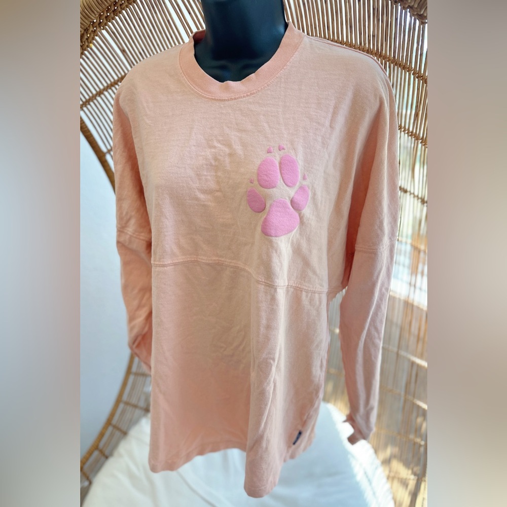 Spirit Jersey Great Wolf Lodge Long Sleeve Pullover Woman Size Small Coral Pink
